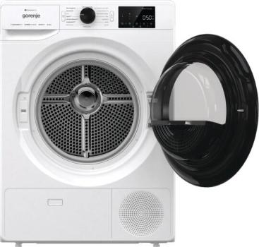 Gorenje DPNE82/GN EEK: D 8 kg Wärmepumpentrockner, 60 cm breit, StableTech, WaveActive Trommel, WLAN, Trommelinnenbeleuchtung, 16 Programme, weiß
