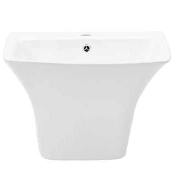 Waschbecken Weiß 53 x 44 x 37 cm Glasierte Keramik