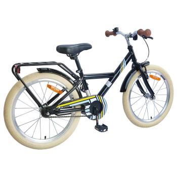 Kinderfahrrad 20 Zoll für 6-11 Jahre alt Schwarz