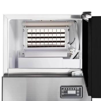 Eiswürfelbereiter mit Tür Silber 43 x 40 x 71 cm Edelstahl