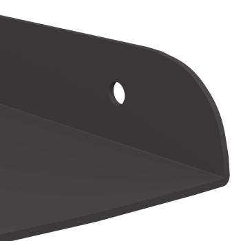 Wandregal mit Regal mit Speicher 2 pcs Schwarz 18 x 18 x 2.3 cm