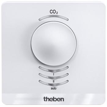ARDEBO.de Theben AMUN 716 SR Raumluftsensor CO2-Sensor Aufputz-Wandmontage, CO2-Konzentration, relative Feuchtigkeit, Temperatur, Lüftersteuerung, optische Anzeige, 2 Schaltausgänge CO2-gesteuert (7160110)
