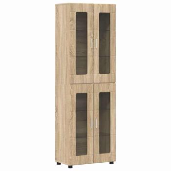 Highboard mit Regal Sonoma-Eiche 60 x 35 x 182 cm Holzwerkstoff