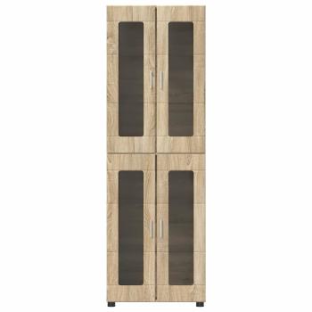Highboard mit Regal Sonoma-Eiche 60 x 35 x 182 cm Holzwerkstoff