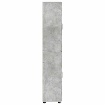 Highboard mit Regal Beton Grau 60 x 35 x 182 cm Holzwerkstoff