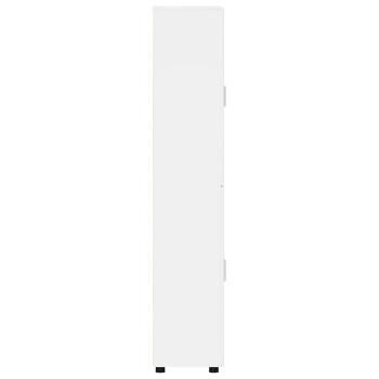 Highboard mit Tür Hochglanz Weiß 60 x 35 x 182 cm Holzwerkstoff