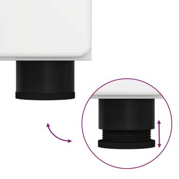 Highboard mit Tür Hochglanz Weiß 60 x 35 x 182 cm Holzwerkstoff