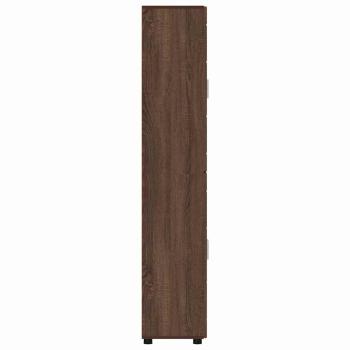 Highboard Braun Eichen-Optik 60 x 35 x 182 cm Holzwerkstoff