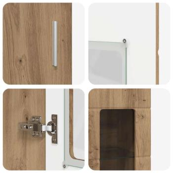 Highboard mit Tür Artisan-Eiche 60 x 35 x 182 cm Holzwerkstoff