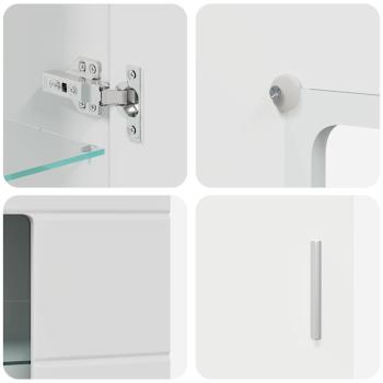 TV-Schrankset mit Schubladen mit Regal Weiß Holzwerkstoff