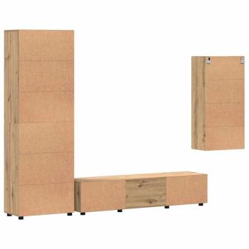 TV-Schrankset mit Schubladen Artisan-Eiche Holzwerkstoff
