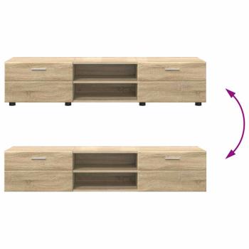 TV-Schrankset mit Schubladen mit Tür Sonoma-Eiche Holzwerkstoff