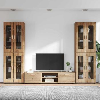 TV-Schrankset mit Schubladen Artisan-Eiche Holzwerkstoff