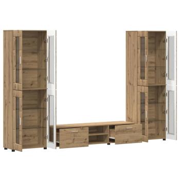 TV-Schrankset mit Schubladen Artisan-Eiche Holzwerkstoff