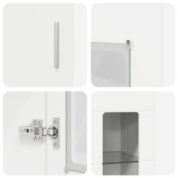 TV-Schrankset mit Schubladen mit Regal Weiß Holzwerkstoff