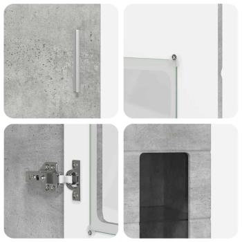 TV-Schrankset mit Schubladen mit Regal Beton Grau Holzwerkstoff