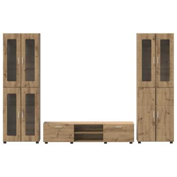 TV-Schrankset mit Schubladen Artisan-Eiche Holzwerkstoff
