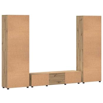 TV-Schrankset mit Schubladen Artisan-Eiche Holzwerkstoff
