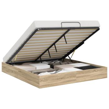 Ottoman Bettgestell Sonoma-Eiche 193 x 120 x 25 cm Spanplatte