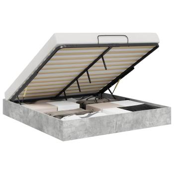 Ottoman Bettgestell Beton 193 x 120 x 25 cm Spanplatte