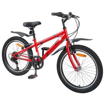 Kinderfahrrad 20 Zoll 6-Speed für 6-11 Jahre alt Rot