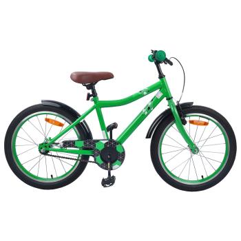 ARDEBO.de - Kinderfahrrad 20 Zoll für 6-11 Jahre alt Grün