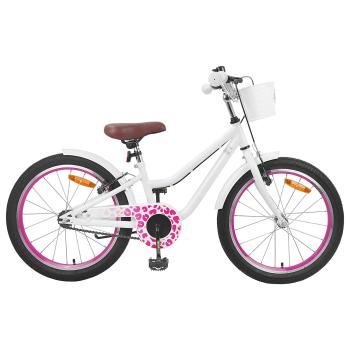 ARDEBO.de - Kinderfahrrad 20 Zoll für 6-11 Jahre alt Weiß