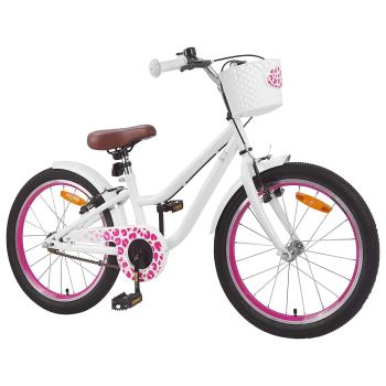 Kinderfahrrad 20 Zoll für 6-11 Jahre alt Weiß
