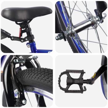 Kinderfahrrad 20 Zoll für 6-11 Jahre alt Dunkelblau