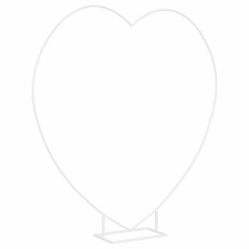 Hochzeitsbogen Weiß 195 x 35 x 211 cm Stahl