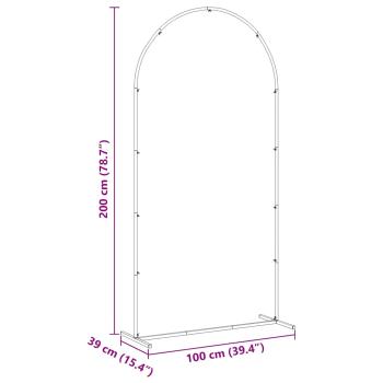 Hochzeitsbogen Gold 100 x 39 x 200 cm Stahl