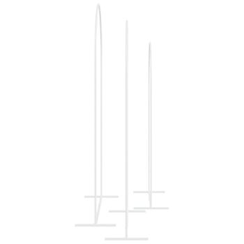 Hochzeitsbogen 3 pcs Weiß Stahl
