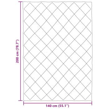 Winterbettdecke Schwarz und Anthrazit 200 x 140 cm Mikrofaser