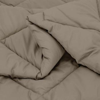 Winterbettdecke Hellgrau 200 x 155 cm Mikrofaser