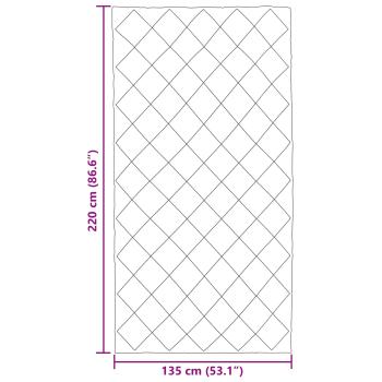 Winterbettdecke Hellgrau 220 x 135 cm Mikrofaser