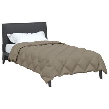 Winterbettdecke Hellgrau 220 x 155 cm Mikrofaser