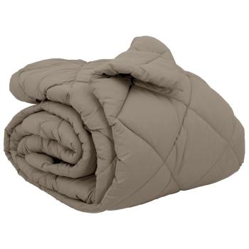 Winterbettdecke Hellgrau 220 x 240 cm Mikrofaser