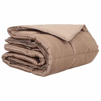 Sommerdecke Gold 200 x 140 cm Satin und Mikrofaser