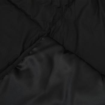 Sommerdecke Schwarz 220 x 140 cm Satin und Mikrofaser