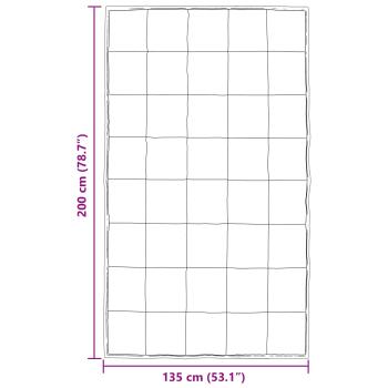 Sommerdecke Silber 200 x 135 cm Satin und Mikrofaser