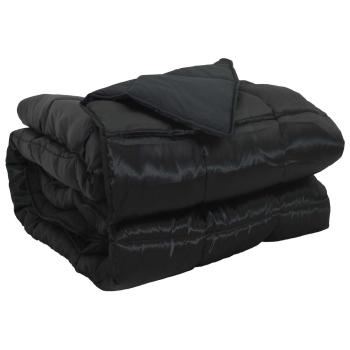 Ganzjahresbettdecke 200 x 220 cm 300 g/m² Schwarz