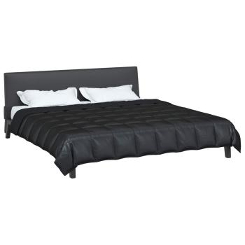 Ganzjahresbettdecke 220 x 260 cm 300 g/m² Schwarz