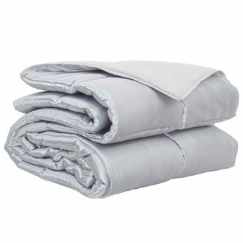 Ganzjahresbettdecke 155 x 200 cm 300 g/m² Silber