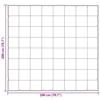 Ganzjahresbettdecke Silber 200 x 200 cm Satin und Mikrofaser