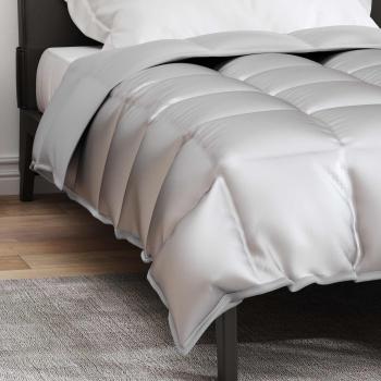 Winterbettdecke 140 x 200 cm 450 g/m² Silber
