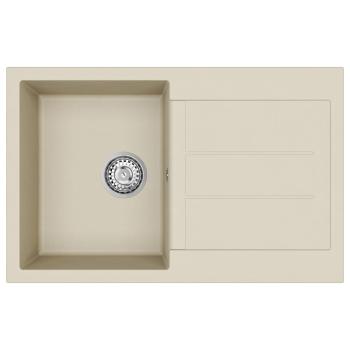 Waschbecken Beige 780 x 500 mm 80% Quarz und 20% Harz