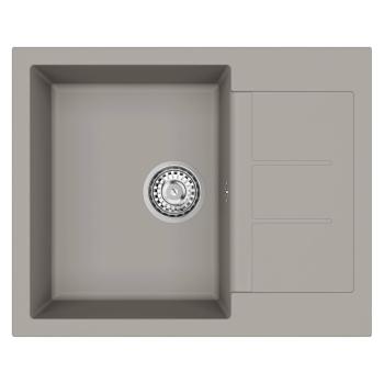 Waschbecken Grau 620 x 500 mm 80% Quarz und 20% Harz