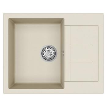 Waschbecken Beige 620 x 500 mm 80% Quarz und 20% Harz