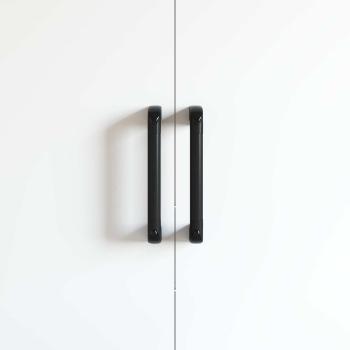 Griff Uni 2 pcs Schwarz 380 x 34 x 85 mm Aluminium und PP