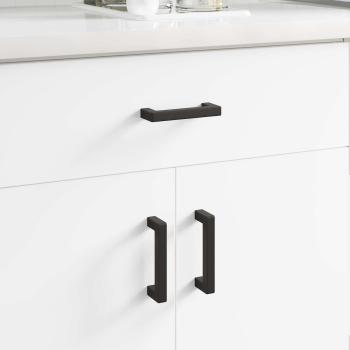 ARDEBO.de - Möbelgriff 12 pcs Schwarz 110 x 12 x 36 mm Eisen